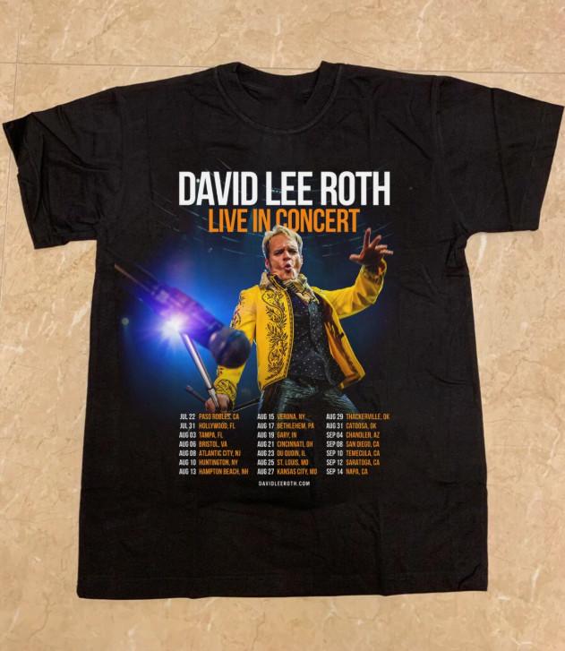 

David Lee Roth Announces Summer Tour 2025 Full Size Unisex T-Shirt XL