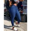 High Waist Women's Straight Dark Blue Jeans Plus Size Full-Length Stretch Skinny Pencil Pants Comfortable Ladies Summer Casual