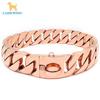 Stainless Steel Dog Collar 32mm Wide Heavy Duty Chain Large Breeds Pitbull Bulldog Hip Hop Style
