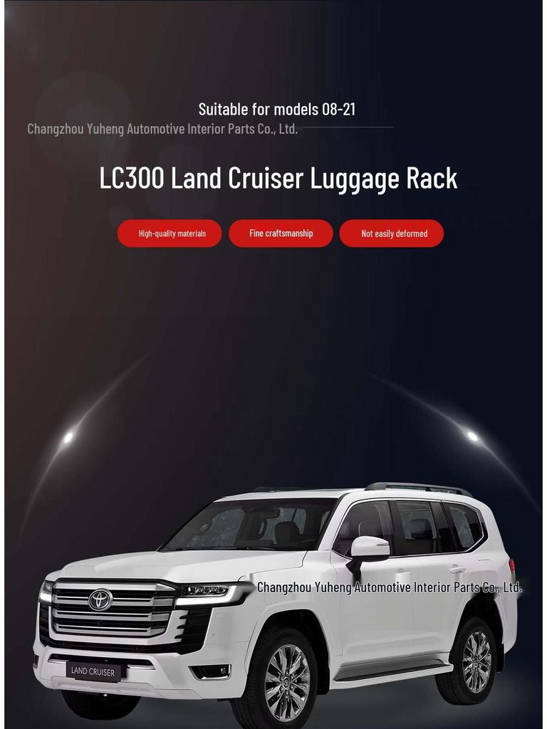 Compatible Roof Rack for 22 Land Cruiser LC300 - Original, Screw-Type, Vertical Design