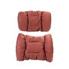 Nappa Leather Car Headrest & Lumbar Support Pillow Set - Universal Comfort Interior Accessory