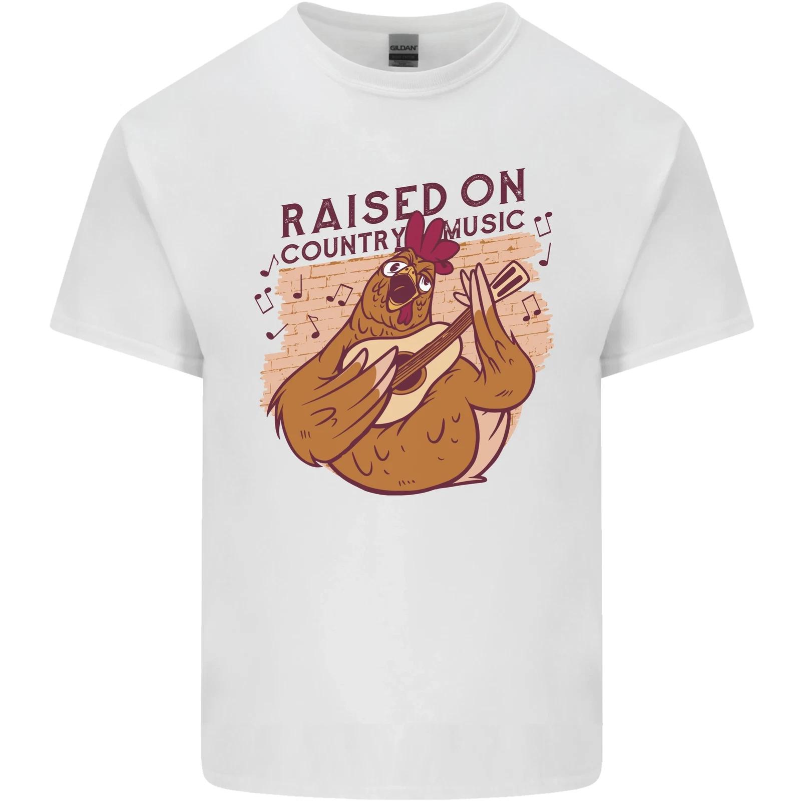 

A Chicken Raised on Country Music Kids T-Shirt Childrens S