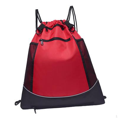 Basketball Backpack Side Mesh Pockets Drawstring Adjustable Shoulder Strap Sports Bags for