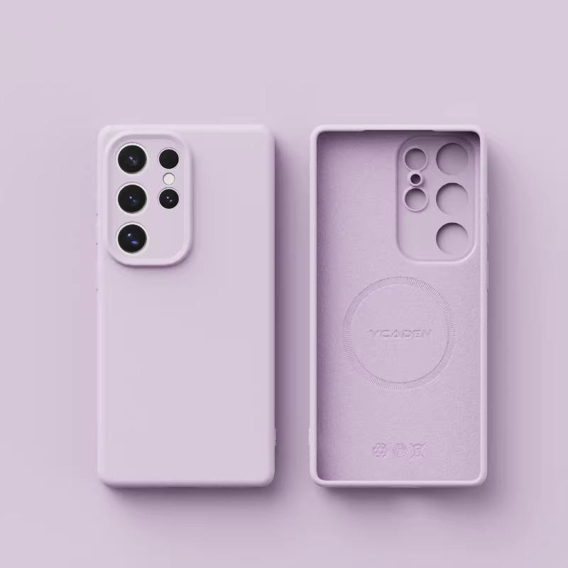 S26 S25 Ultra Plus Case Original Liquid Silicone Magnetic Phone Case For Samsung Galaxy S26 S25 S24 Ultra Plus Cases Soft Cover