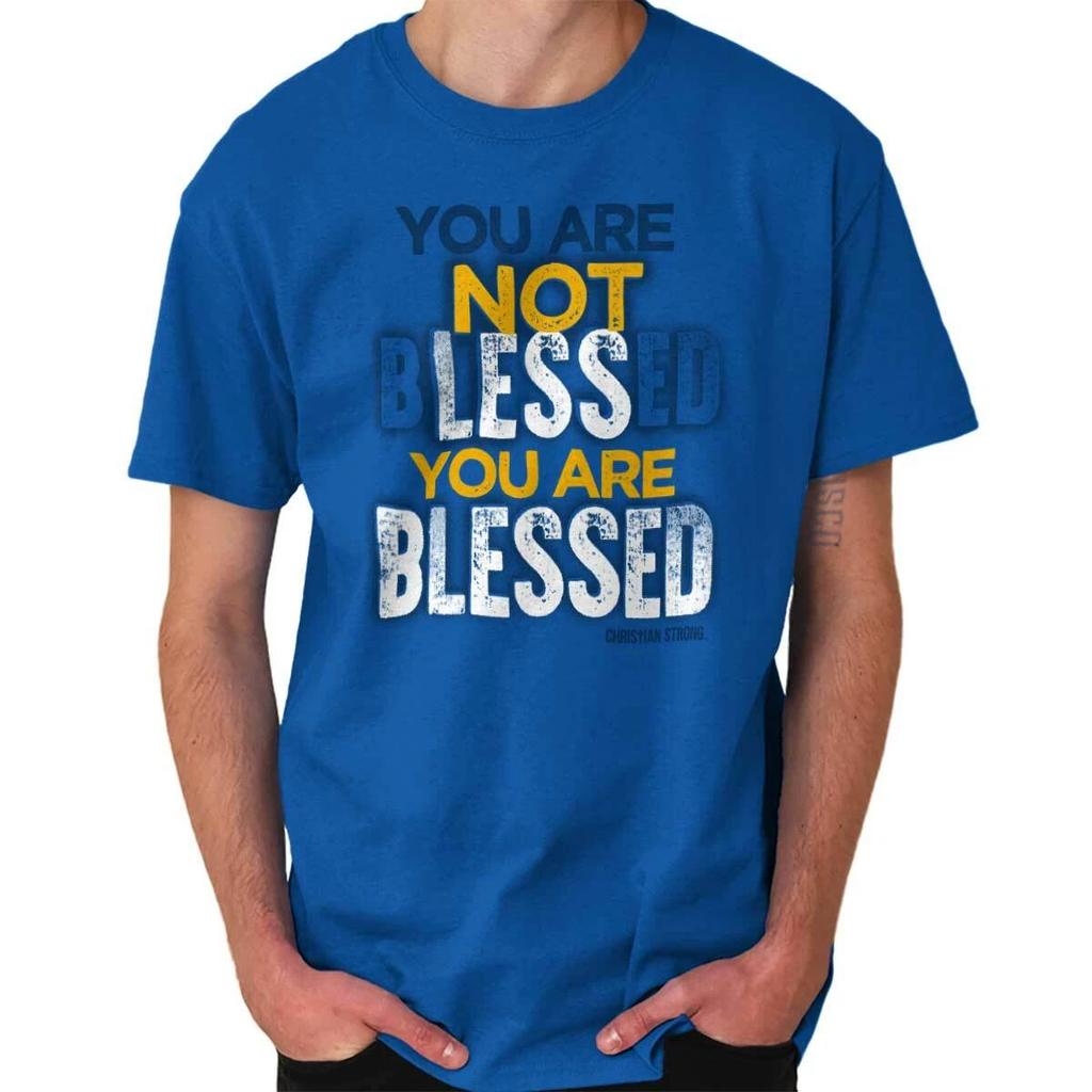 Christian You Are Not Less You Are Blessed Womens or Mens Crewneck T Shirt Tee
