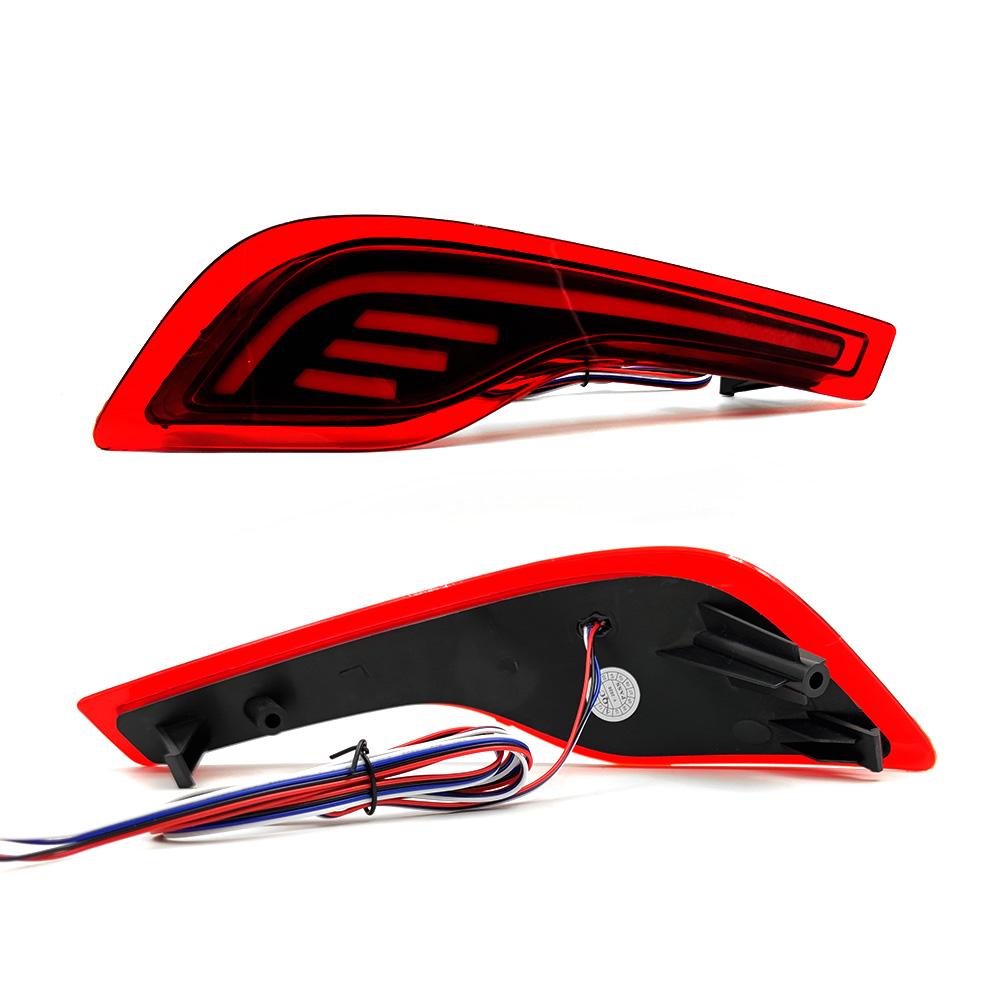 For HONDA CRV 2018 2019 2020 2022 Rear Bump Light Left Right Tail Brake Stop Lamp DRL Reflector Lights Assembly