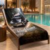 Custom Name Peterbilt Beach Towel Personalized Text Soft Towel Swimming Travel Bath Gift