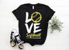 Softball Love Player T-Shirt, Gift For Kids Mom Dad, Catcher Pitcher Baseman Coach Birthday Present, Boys Girls Athletes Training Practice,