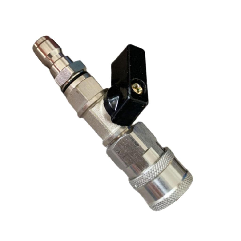 High Pressure Washer Ball Valve Kit Sturdy Quick Connect Plug for Pressure Washer Hose Hose Switch Power Washer Hose Accessory