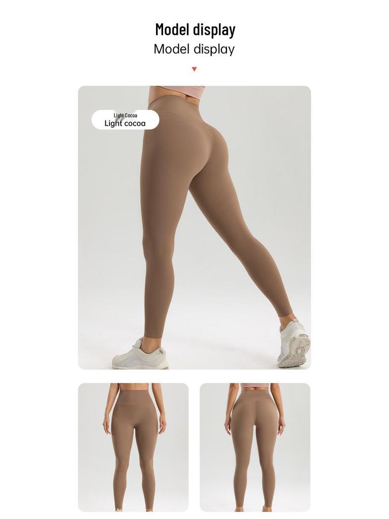 Fuyou Nahtlose High-Waist Yoga-Hose für Damen - Herbst/Winter, Po-Lifting, Beinverlängernde Fitness-Tights