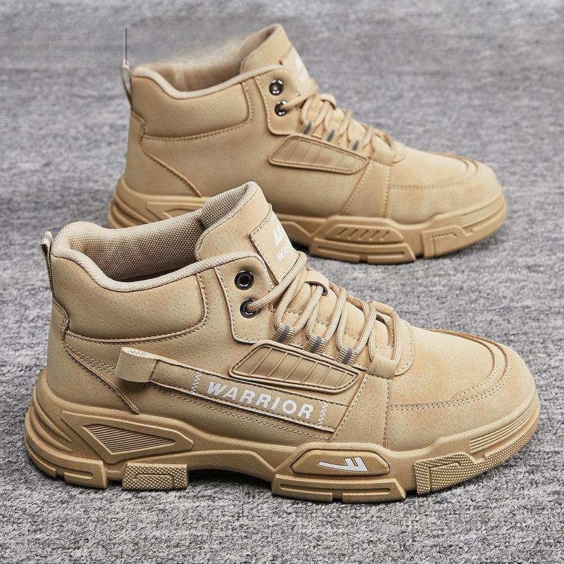 Men s shoes Martin boots summer new high-top outdoor tooling shoes hiking shoes men s sports boots 39