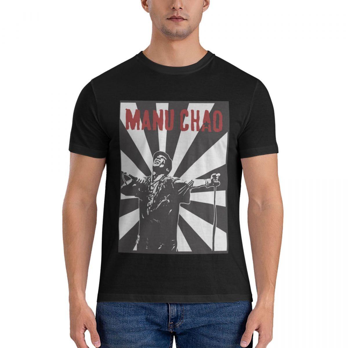 Manu Chao Retro Concert T-Shirt M чёрный