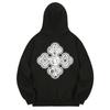Khb0123 Freemason Fleece Hoodie - Black
