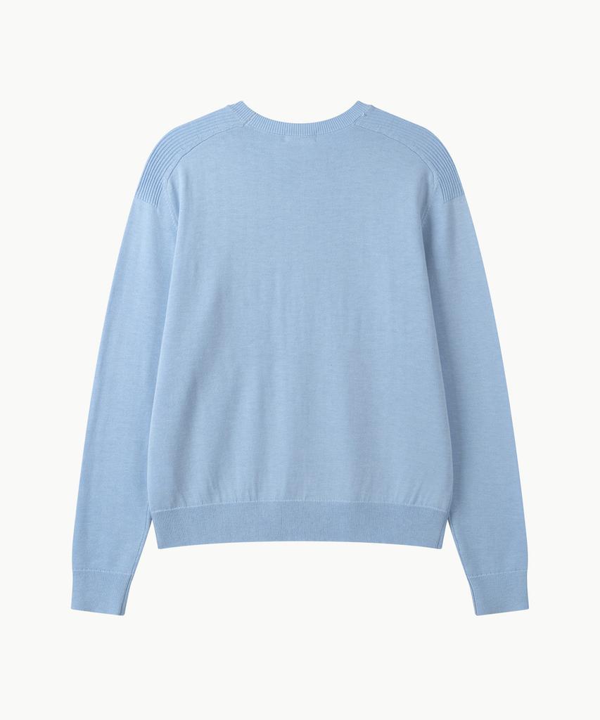Leondi Arch Crewneck Round Knit - Sky Blue