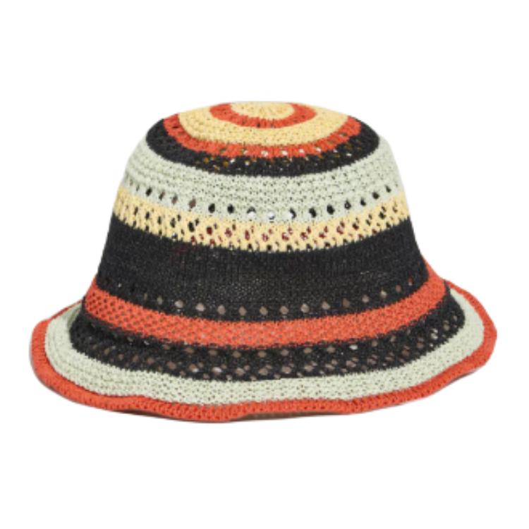 Adidas Originals Logo Polyester Fisherman Hat Unisex hats Black Energy-Green Light-Yellow KU4911