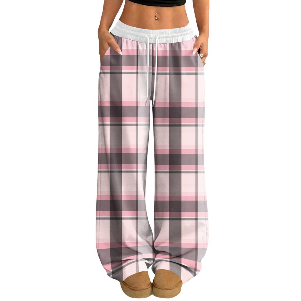 Damen Lässige und Modische Elastische Taille Weite Hose