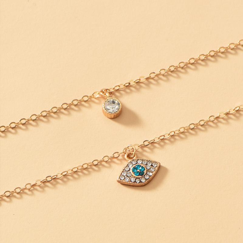 Alloy Devil's Eye Pendant Retro Multi-layer Necklace Women's High Sense Fashion Street Auction