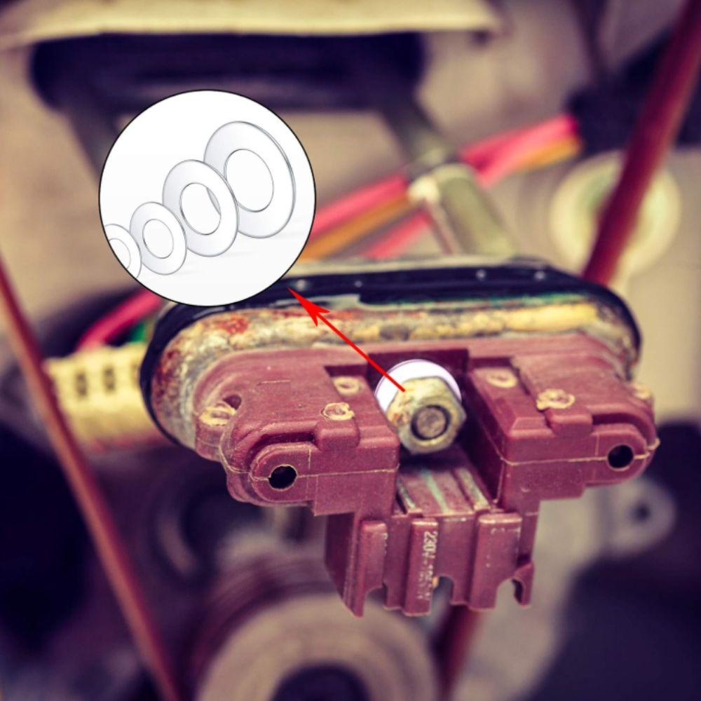 180pcs Solid Construction Flat Washer Assortment Sump Plug Washer  Outdoor Construction