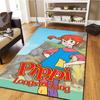 Pippi Longstocking Carpet Rug for Living Room Bedroom Home Sofa Decoration,Kids play Non-slip Floor Mat