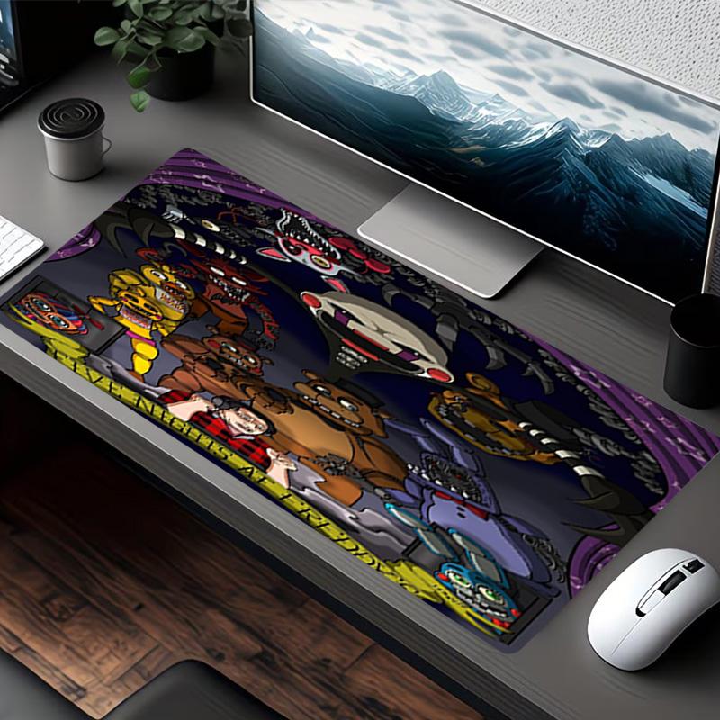 Ποντικοουαλί Five Nights at Freddy's, για Πληκτρολόγιο Pad Laptop PC Mat για Γραφείο Οικιακή Χρήση, Διακόσμηση Γραφείου, Τέλειο Δώρο Γενεθλίων για Παίκτες