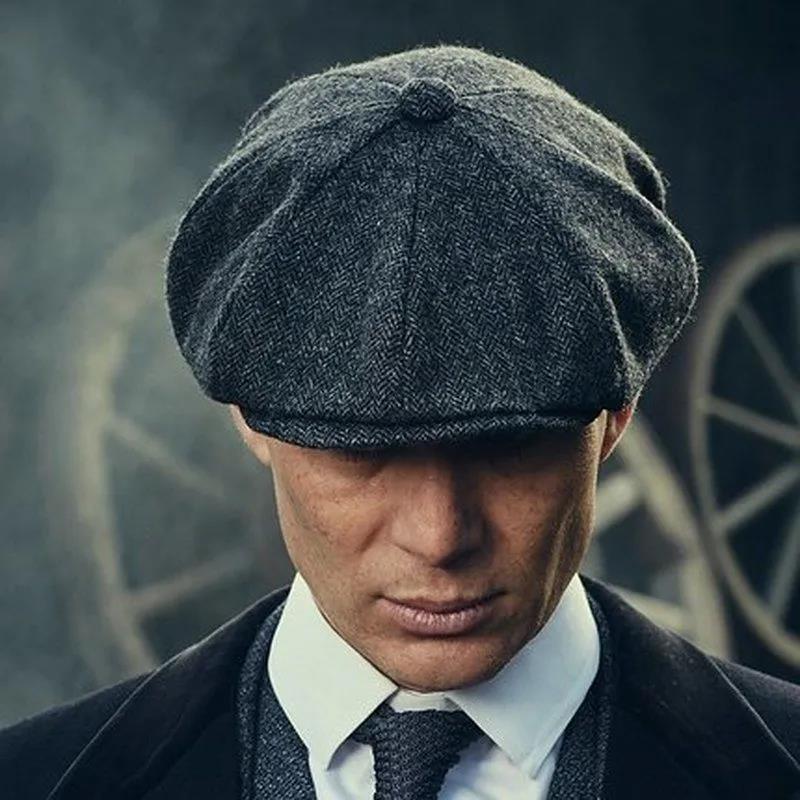 Bloodshed Gangster Shelby Painter Hat Male Beret Ins Octagonal Hat Newspaper Boy Autumn/Winter Woolen Razor Party