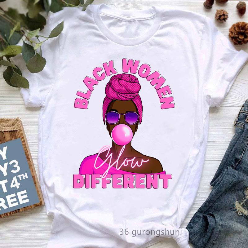 They Whispered To Her You Can'T Withstand The Storm She Whispered Back I Am The Storm Print T-Shirt Women Black Girl Magic Shir