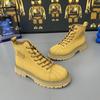 Fashion Thick Sole New In Retro Man Casual Boots Platform Cowhide Elegant Leather Shoes for Men Designer Classic Original Social On Sale