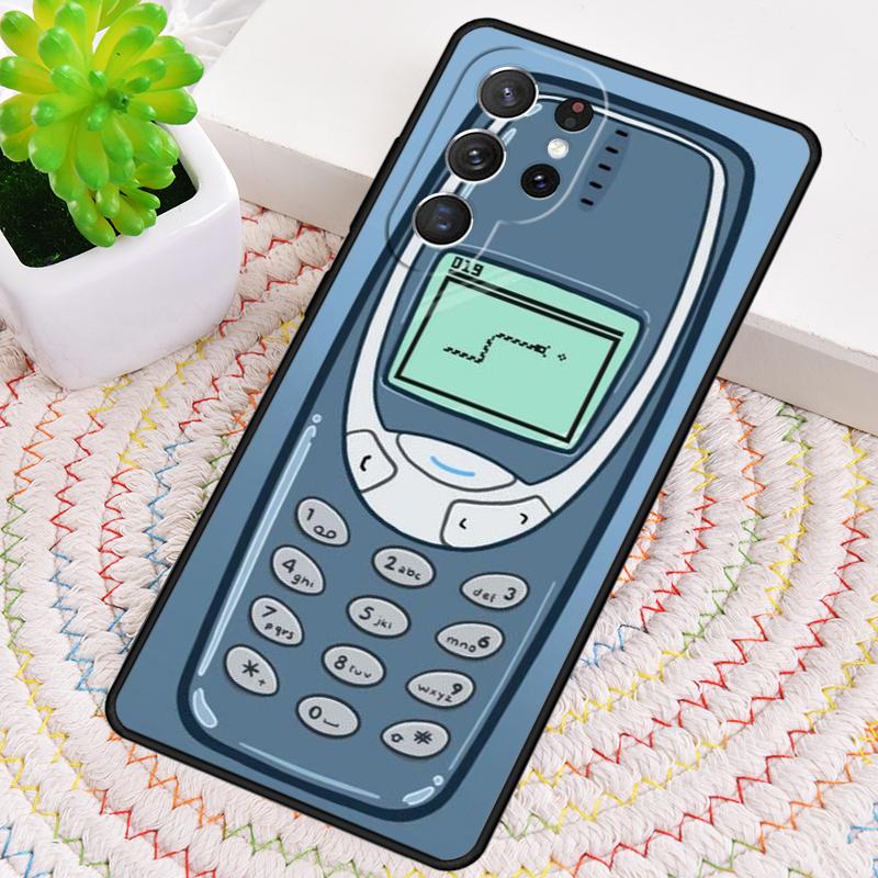 Retro mobile TPU Phone Case For Samsung Galaxy note 10 pro S26 S25 S24 S23 S22 Ultra Plus S21 FE S20 Shockproof Cover