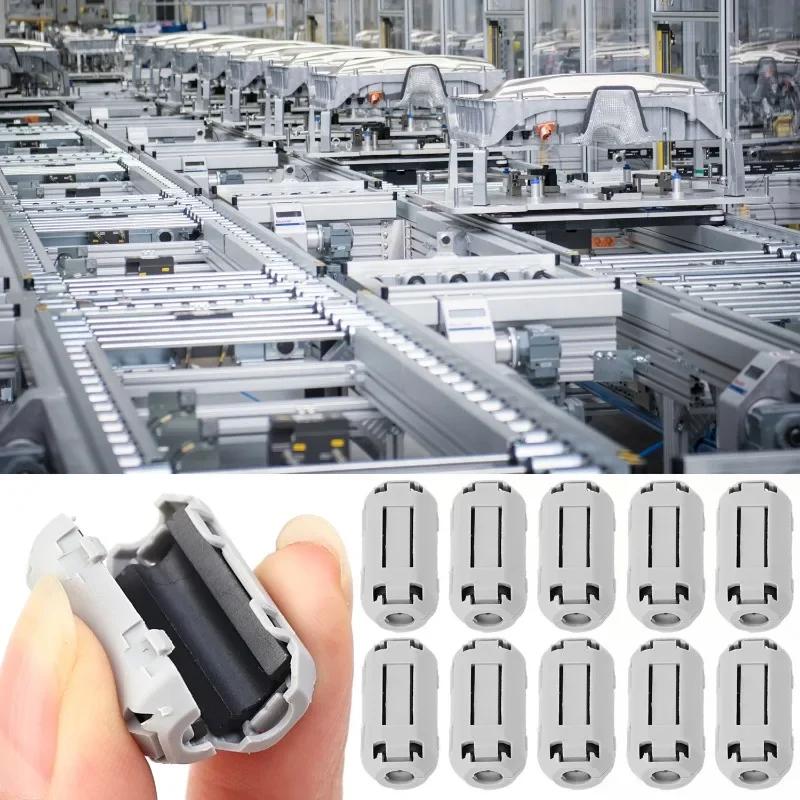 1-30Pcs Noise Filter Magnetic Clip Noise Suppressor Filter Ring Cable Clamp for Suppressor Powerline Power Cord Magnetic Ring