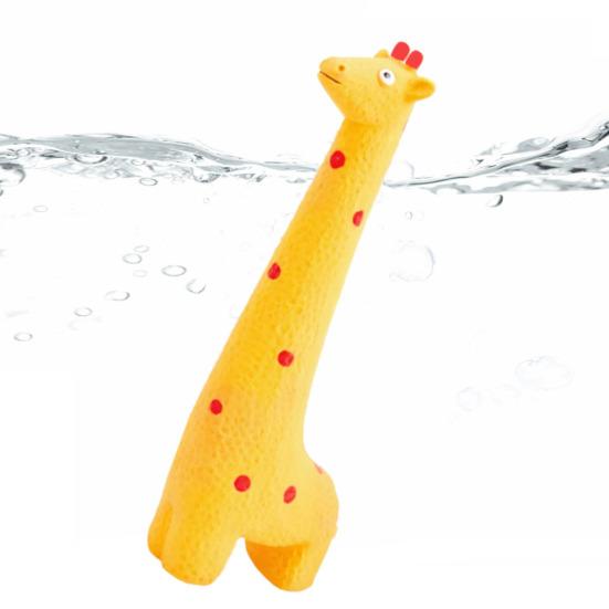 Latex Animal Dog Toy Squeaky Giraffe Elephant Dogs Chew Toy Teeth Cleaning Toy for Aggressive Chewers Fetch Tug-of-War
