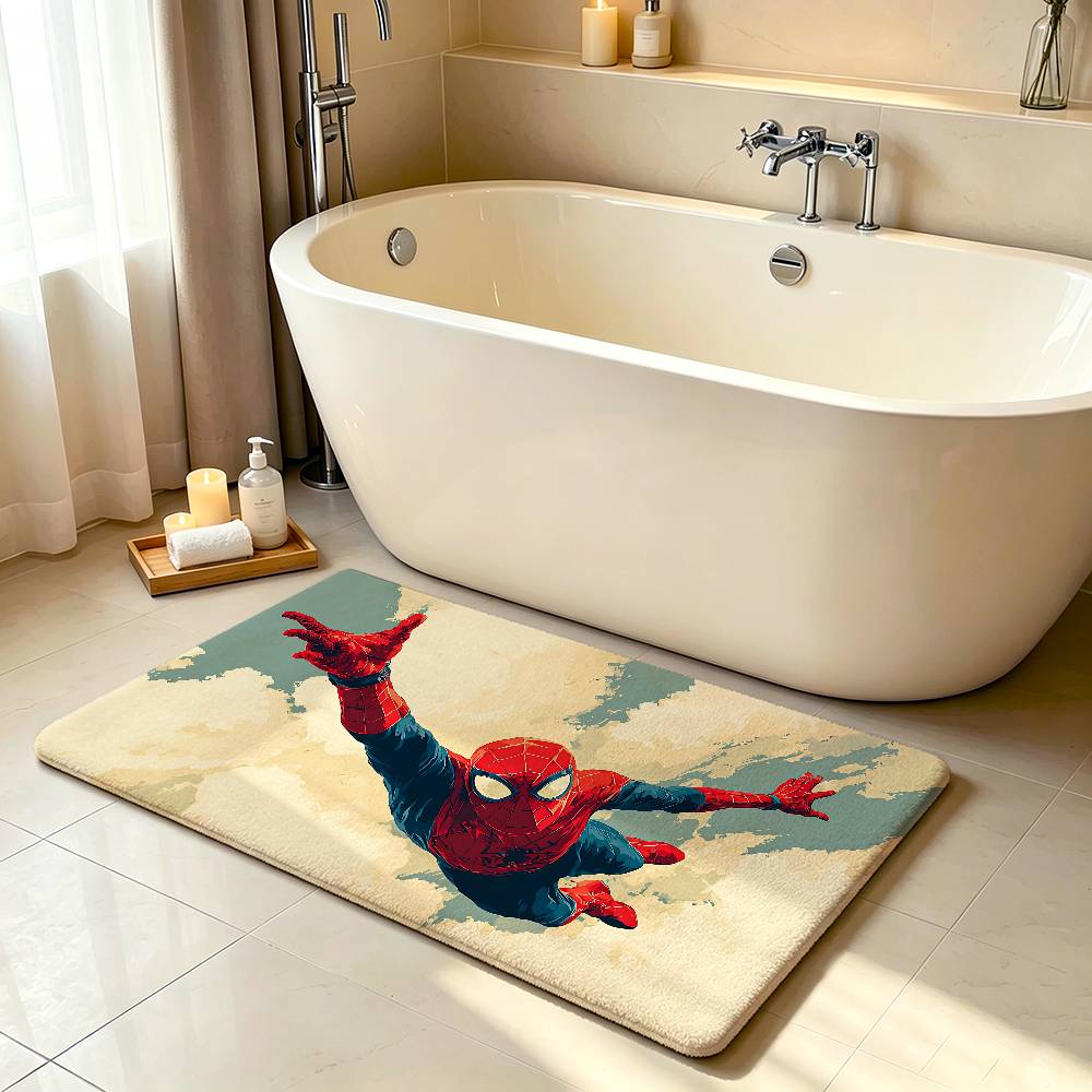Classic S-Spider-Man-S Carpet Bathroom Anti-slip Mat Door Mat Home Decoration Mat Entrance Door Mat Scratch-resistant Door Mat
