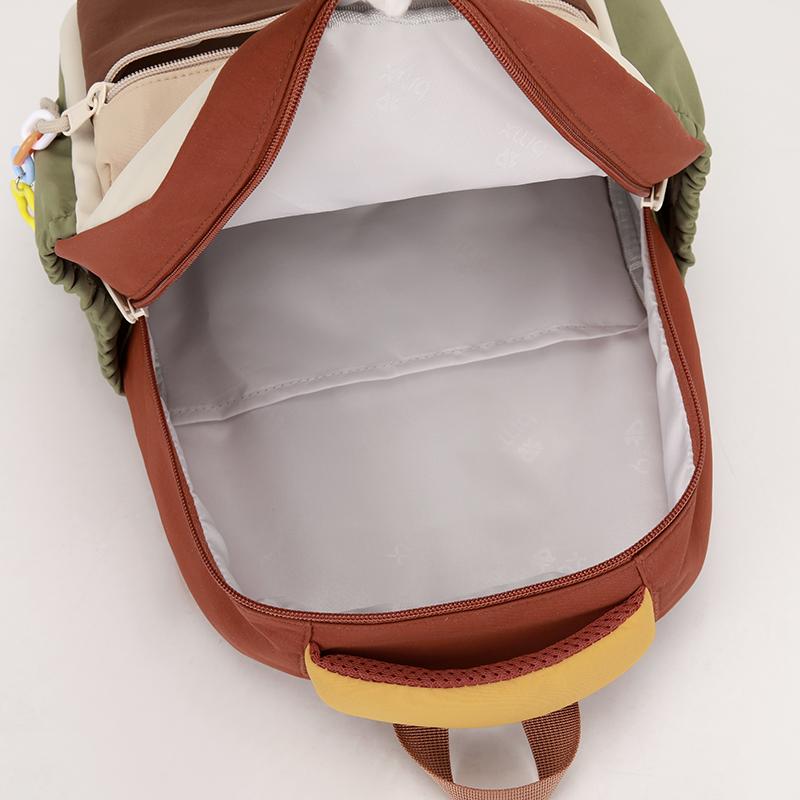 Children's Schoolbag Contrast Kindergarten Backpack Lightweight Backpack for Boys and Girls