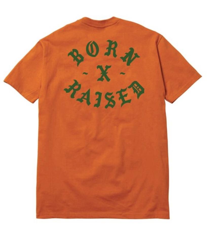 

Футболка Born X Raising Rocker B0001Rckrorgr Оранжевая брендовая футболка унисекс