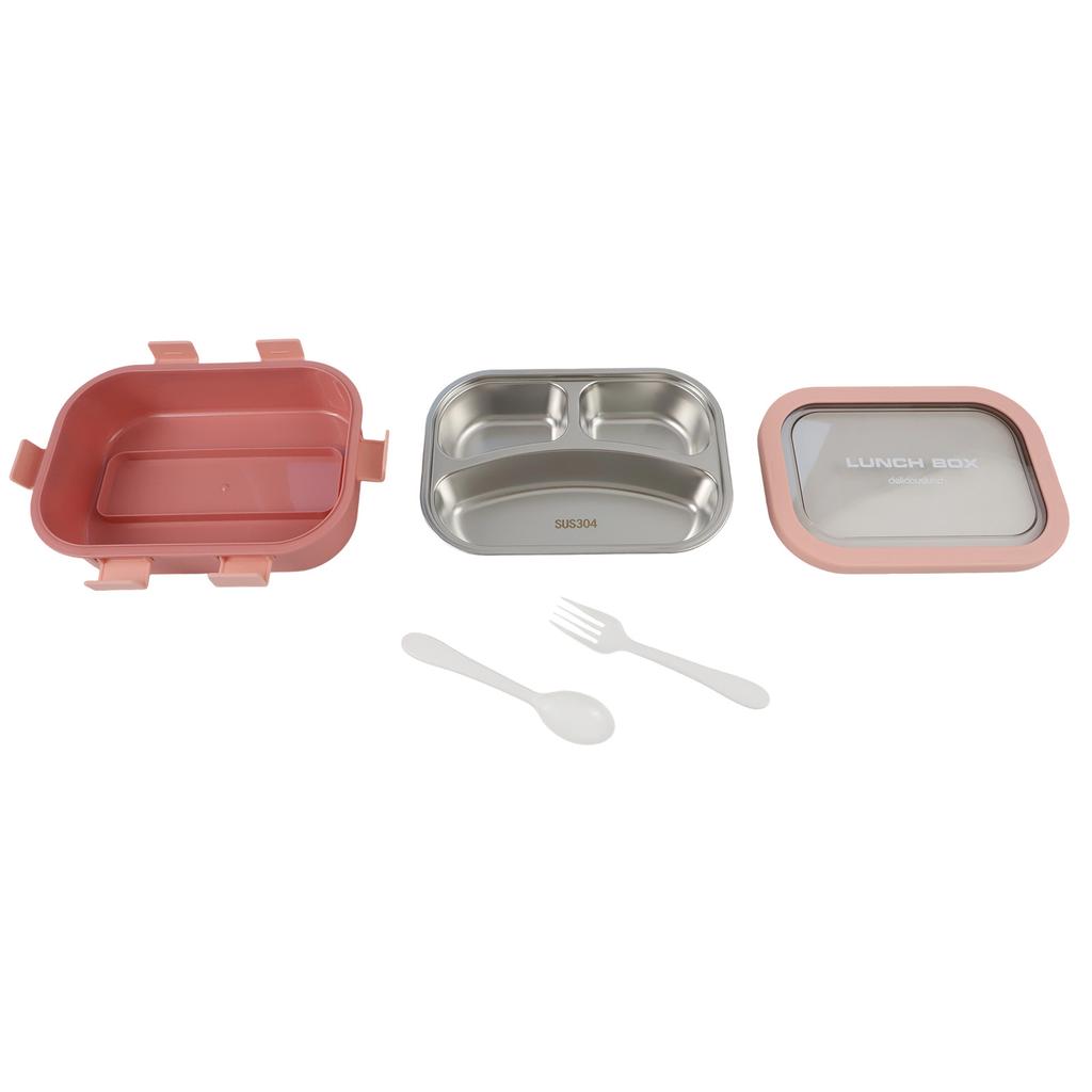 Compartment Lunch Box Leakproof Lunch Box Stainless Steel Lunch Box Vibrant Design Easy To Clean Non-Microwave Safe