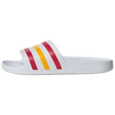 Claquettes Adilette Aqua Unisexe Blanc/Rouge Énergie/Jaune Foncé HQ2453