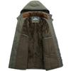 Autumn and Winter Long Men's Outdoor Leisure Loose Padded Coat with Thick Warm Padded Coat