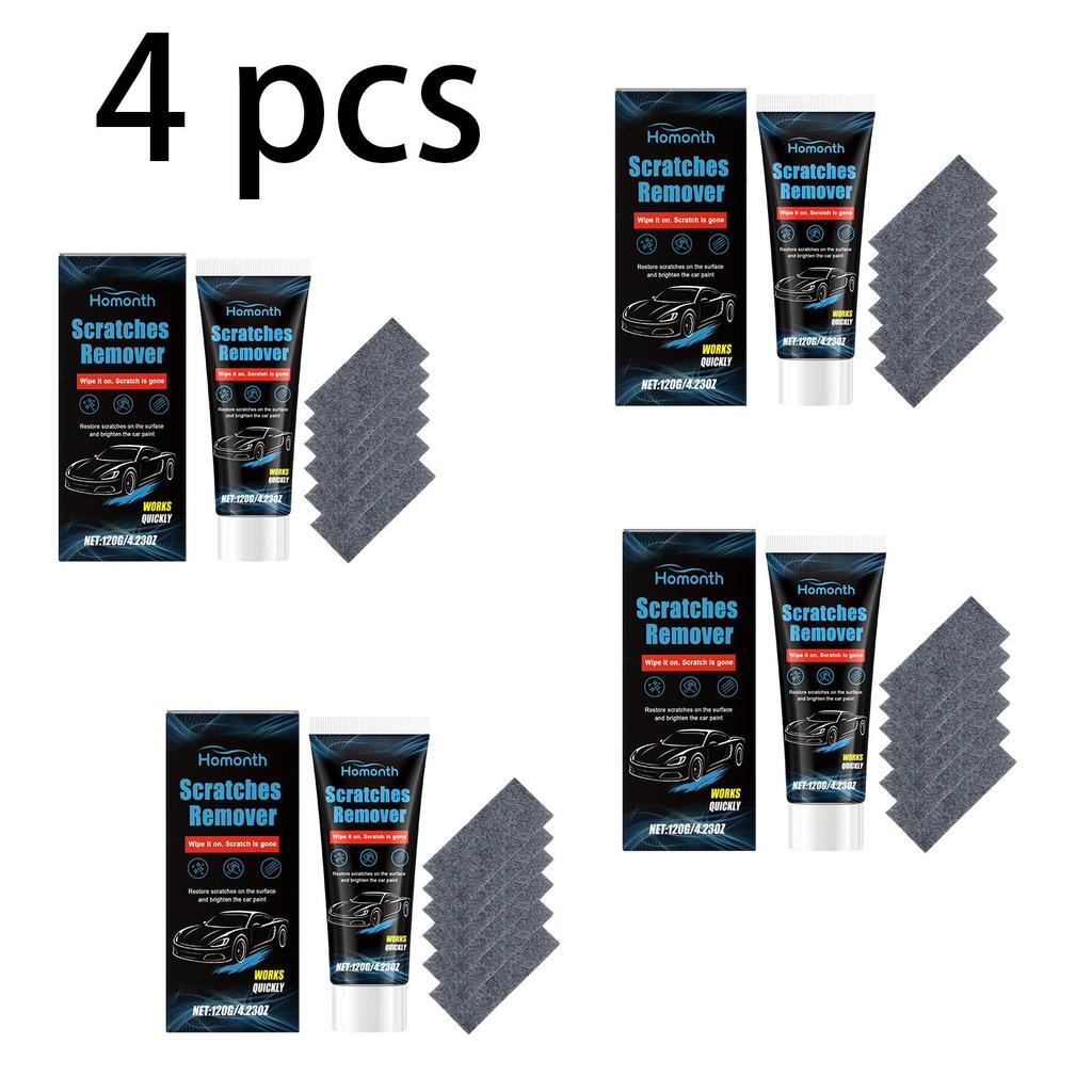 Homonth Car Scratch Repair Kit Gentle Cleaning, Scratch Removal, Anti-Stain, Paint Touch-Up and Scratch Repair Paste, Suitable for Cars 1 Set
