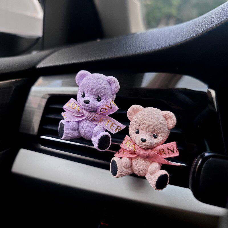 Butter Bear Neutral Air Outlet Decoration Car Aromatherapy Fragrant Stone Car Cute Jewelry Fragrance Interior Decoration