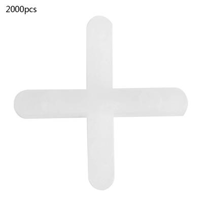 2000 Piezas Separador de Azulejos Cerámico Cruz Plástico Azulejo Fontanero Sistema de Nivelación Reutilizable 3mm