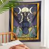 VIKAMA Astrologythemed Tapestry Tarot Moon Tapestry Hecate Goddess Mandala Design Witchcraftinspired Wall Hanging