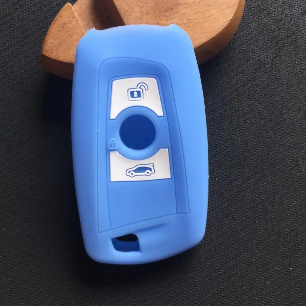Silicone Car Key Fob Cover Case Holder Keychain Accessories For Bmw F10 F20 F30 Z4 X1 X3 X4 M1 M2 M3 E90 1 2 3 5 7 Series Remote