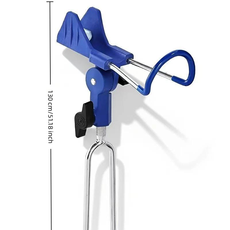 Fishing Rod Holder 360° Adjustable Foldable Stand with Ground Spike 1 Set for Fishing Gifts Angler Accessories
