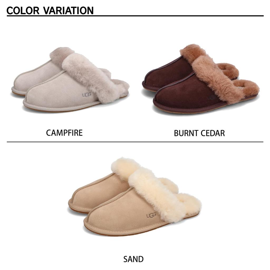 UGG SCUFFETTE II Sheepskin Burnt Size cm Women's Slip-On Slippers, Cedar, 22.0 (1106872)