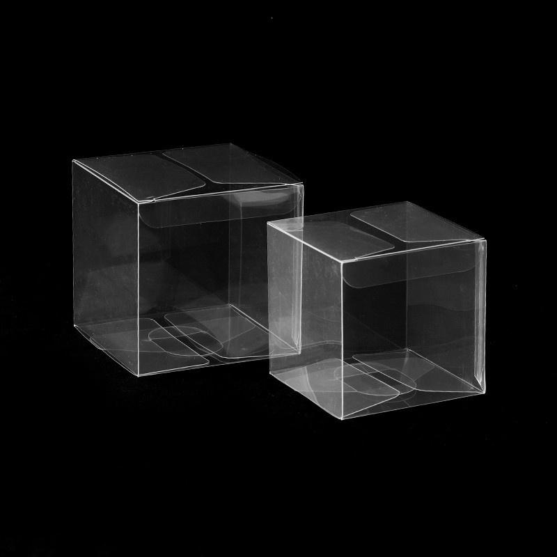 10Pcs Newclear Pvc Box Packing Wedding/Christmas Favor Chocolate Candy Apple Gift Event Transparent Box/Case