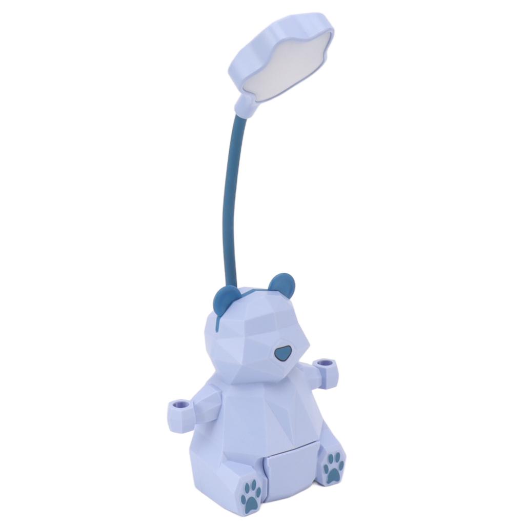 Cartoon Desk LED Light Eye Protection USB Portable 2 Modes Night Lamp with Pen Storage Box for Studying Reading