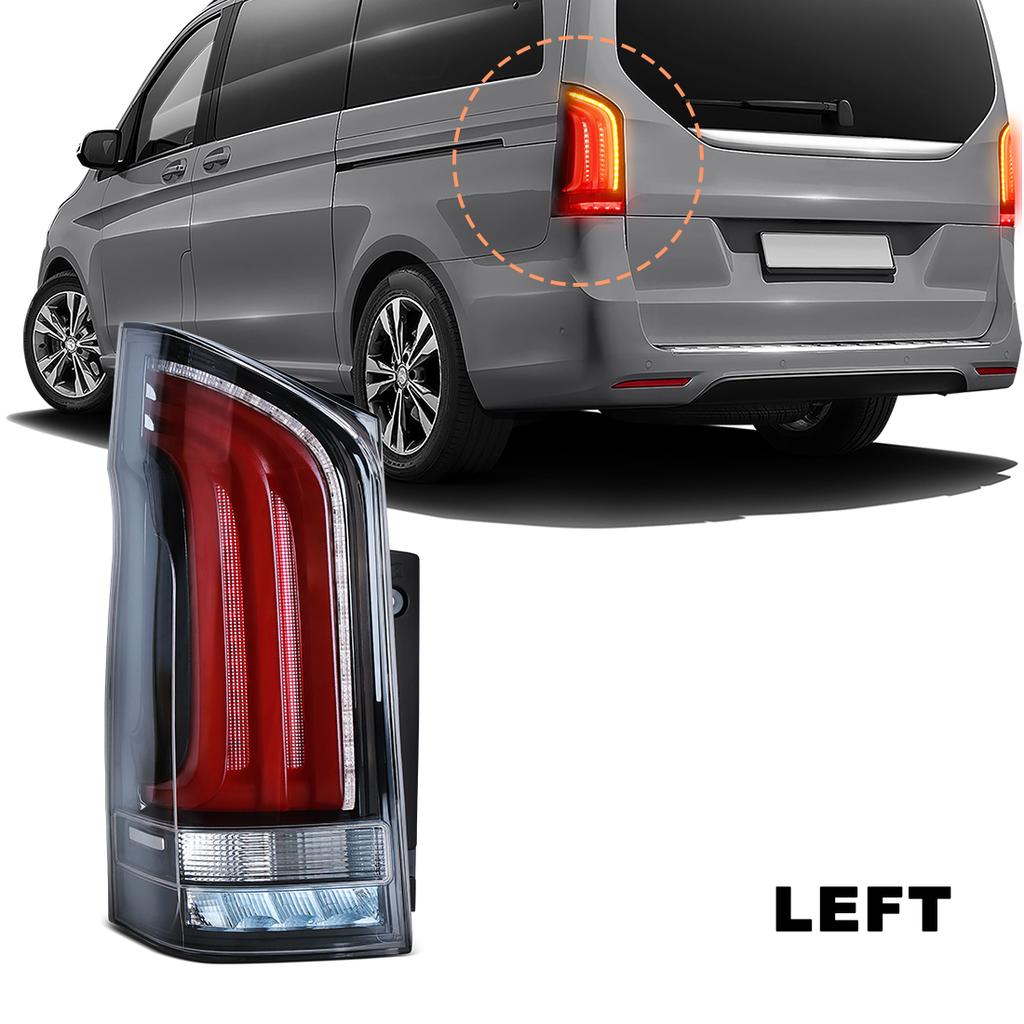 Right/Left LED Tail Lamp For Benz Vito W447 V-class V260 V220 V250 2016-2023 Rear Brake Taillights Yellow Turn Signal Light
