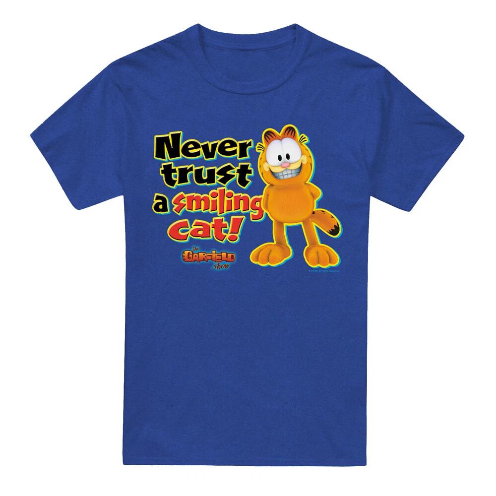 Garfield Smiling T-Shirt S-3XL, Royal