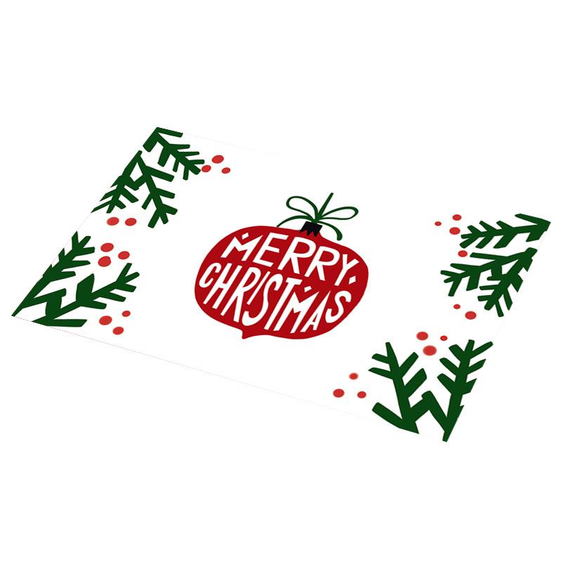 Beautiful Style Food Pad PVC Western Food Mat Placemats Christmas Dinner Table Mats Hotel Tableware Mats Home Kitchen Decoration