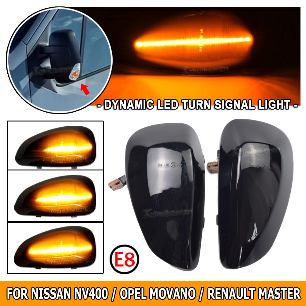 Fit for Renault Master III 3 EV FV HV JV UV 2010 2011 2012 2013 2014 - Dynamic LED Side Mirror Turn Light Signal Lamp