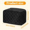 2 Slice Toaster Cover,Black Toaster Covers, Cotton Quilted Toasters Covers 2 Slice Wide Slot, Washable Kitchen Cover for Toasters and Kitchen Small